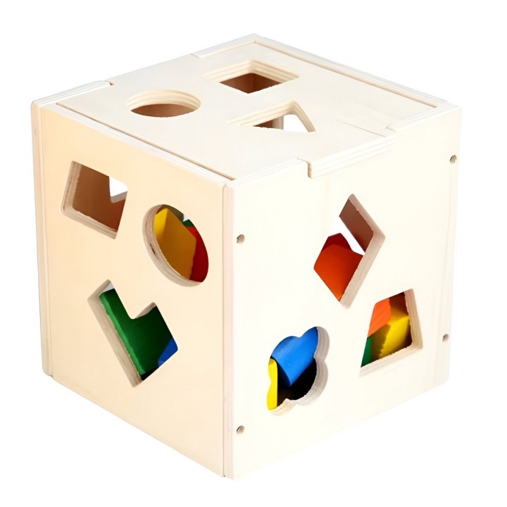 Juego Cubo Encastre Figura Geometria Colores Desarrollo niño DM1040