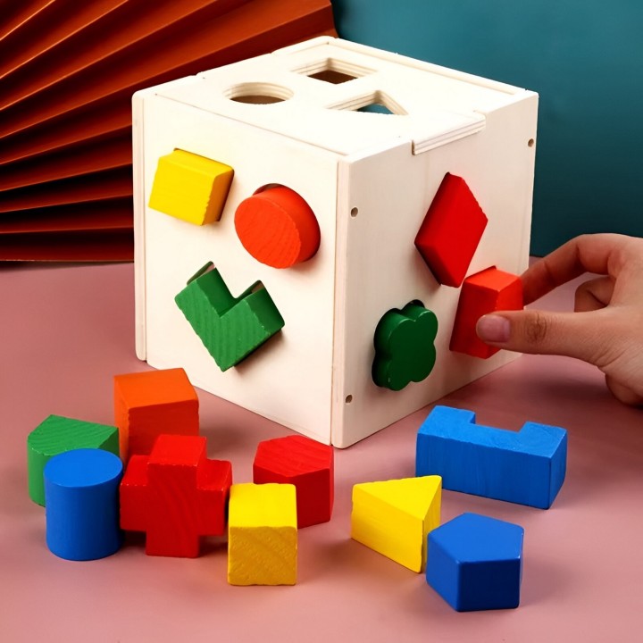 Juego Cubo Encastre Figura Geometria Colores Desarrollo niño DM1040