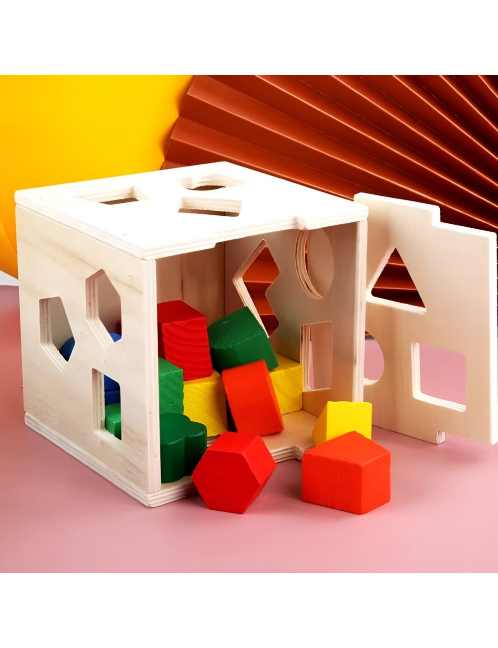 Juego Cubo Encastre Figura Geometria Colores Desarrollo niño DM1040