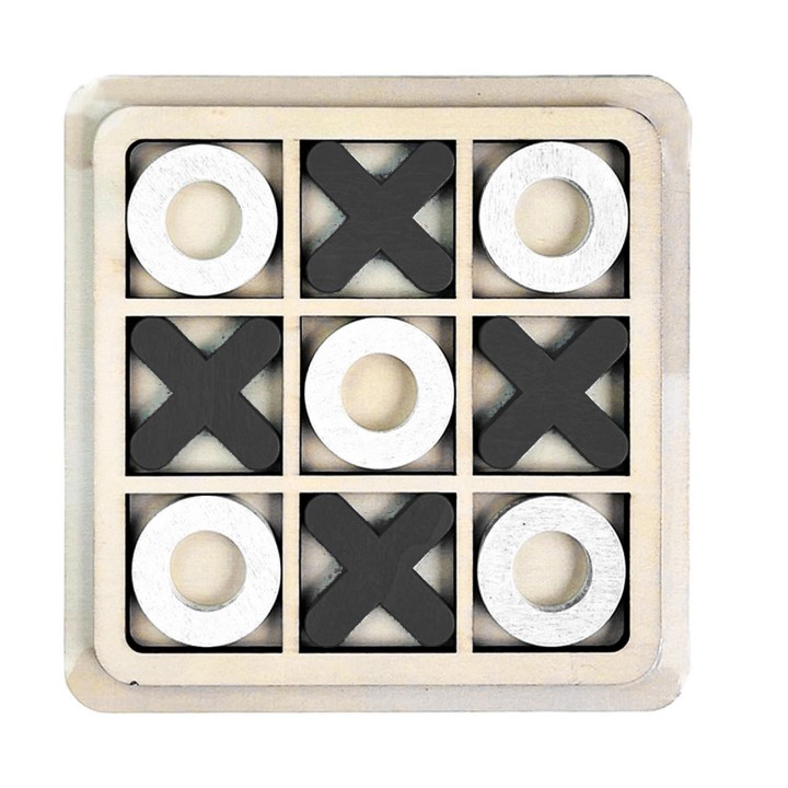 Juego De Mesa Madera Triqui Negro Didactico Interactivo