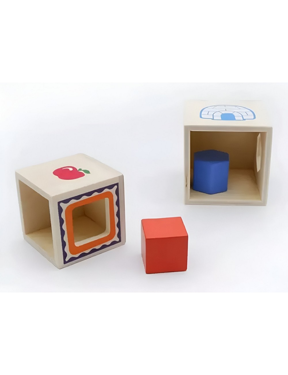Juego Set Cubos Encastre Figura Geometria Desarrollo Motriz