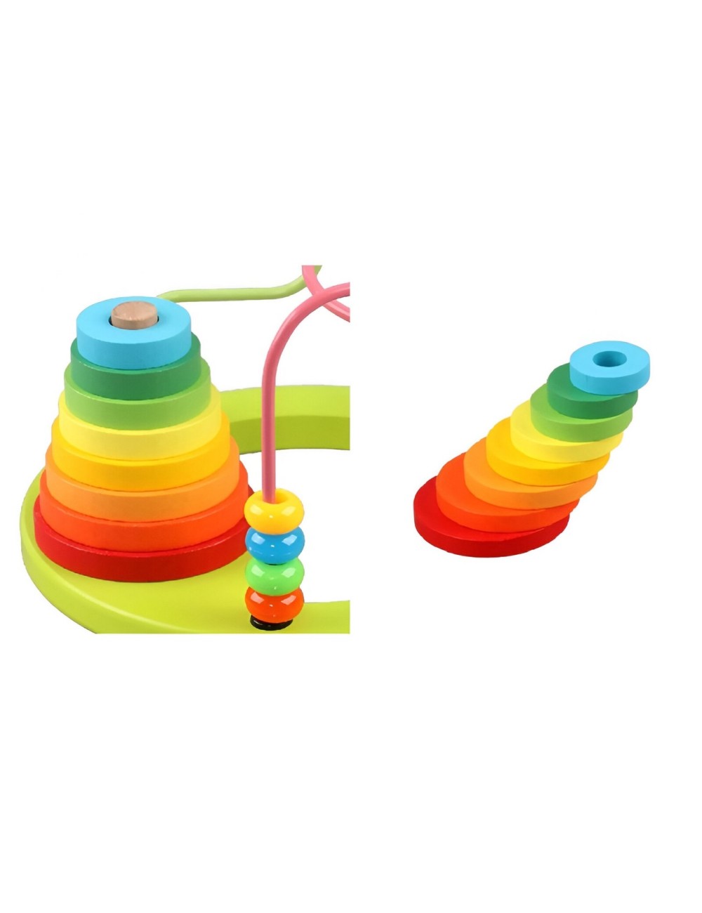 Juego Torre Cuenta Apilable Encastre Color Desarrollo Motriz