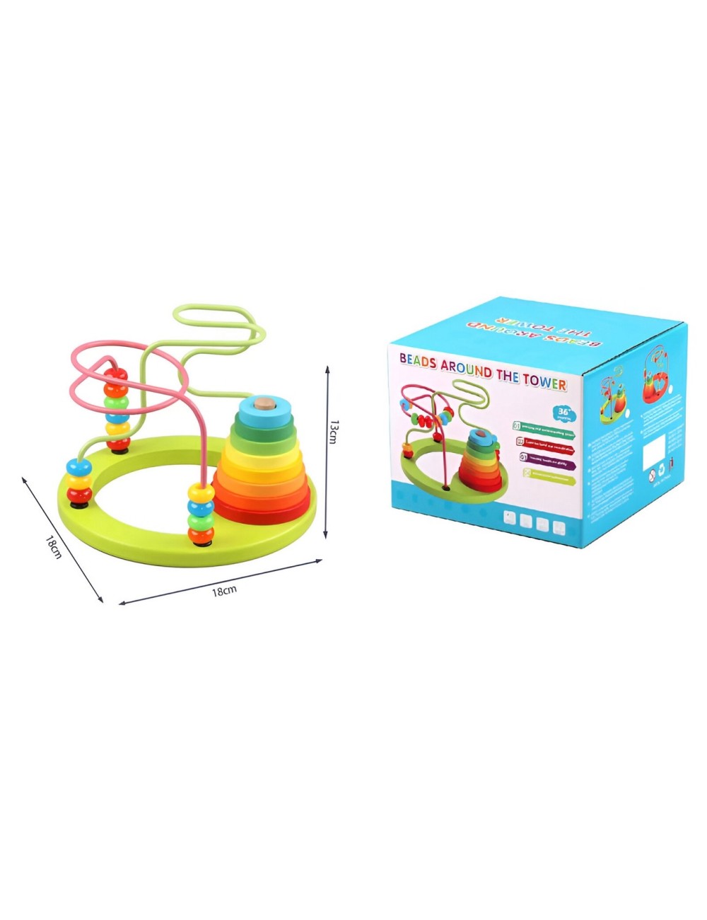 Juego Torre Cuenta Apilable Encastre Color Desarrollo Motriz