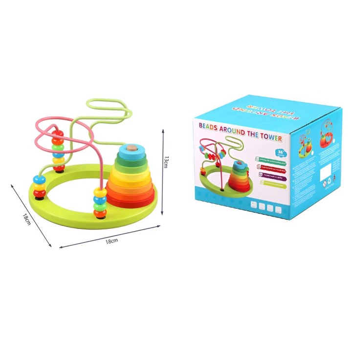 Juego Torre Cuenta Apilable Encastre Color Desarrollo Motriz