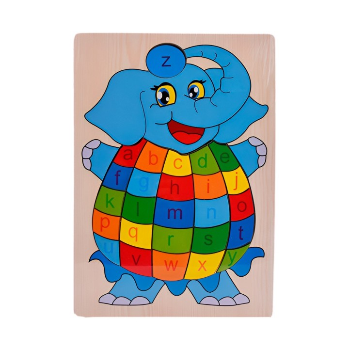 Rompecabezas Elefante Interactivo 3d Juego Didactico Colores