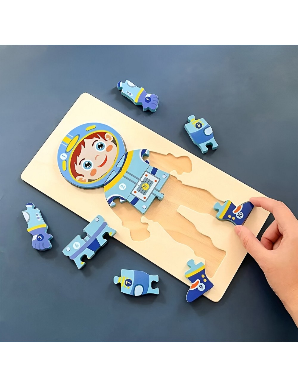 Rompecabezas Didáctico Juego Interactivo Oficio Astronauta