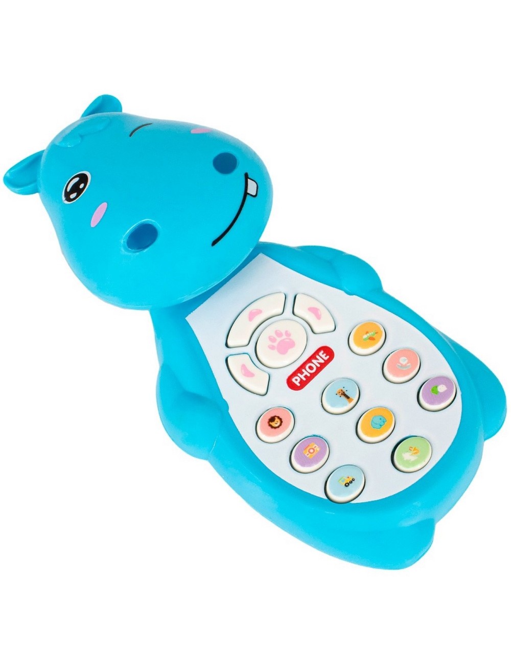 Teléfono Celular Juguete Musical Hipopotamo Bebe + Bateria