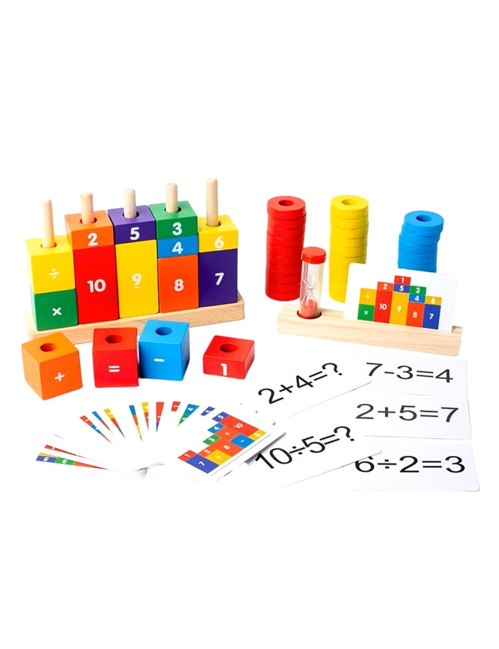 Juego Columnas Aritmeticas Figuras Encastre Matematicas