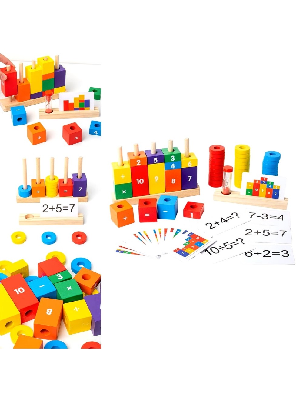 Juego Columnas Aritmeticas Figuras Encastre Matematicas