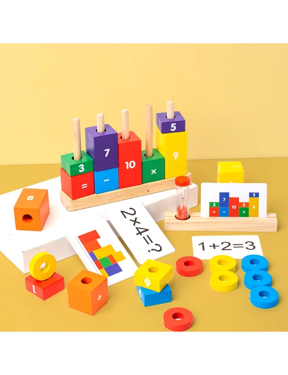 Juego Columnas Aritmeticas Figuras Encastre Matematicas