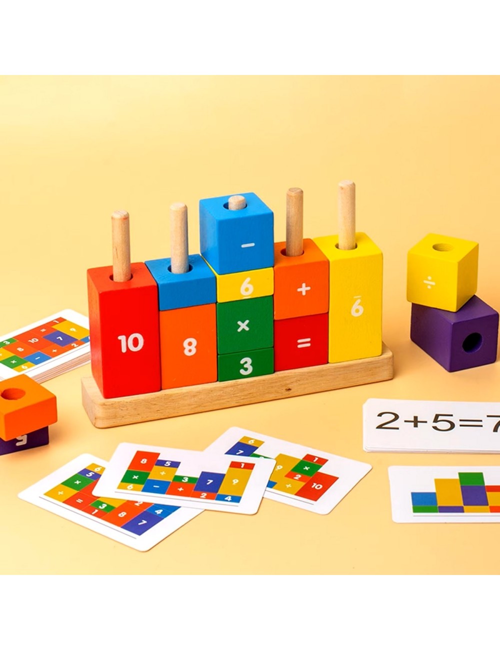 Juego Columnas Aritmeticas Figuras Encastre Matematicas