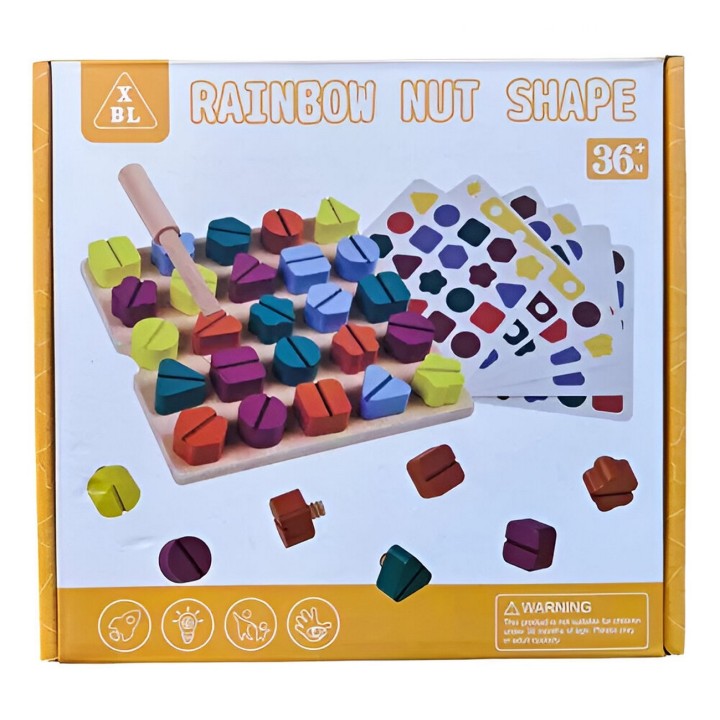Juego De Mesa Enrosque Encaje Figuras Geometricas Desarrollo