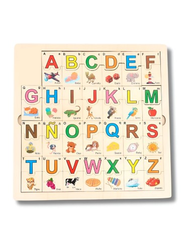Rompecabezas Didáctico Juego Interactivo Abecedario Colores