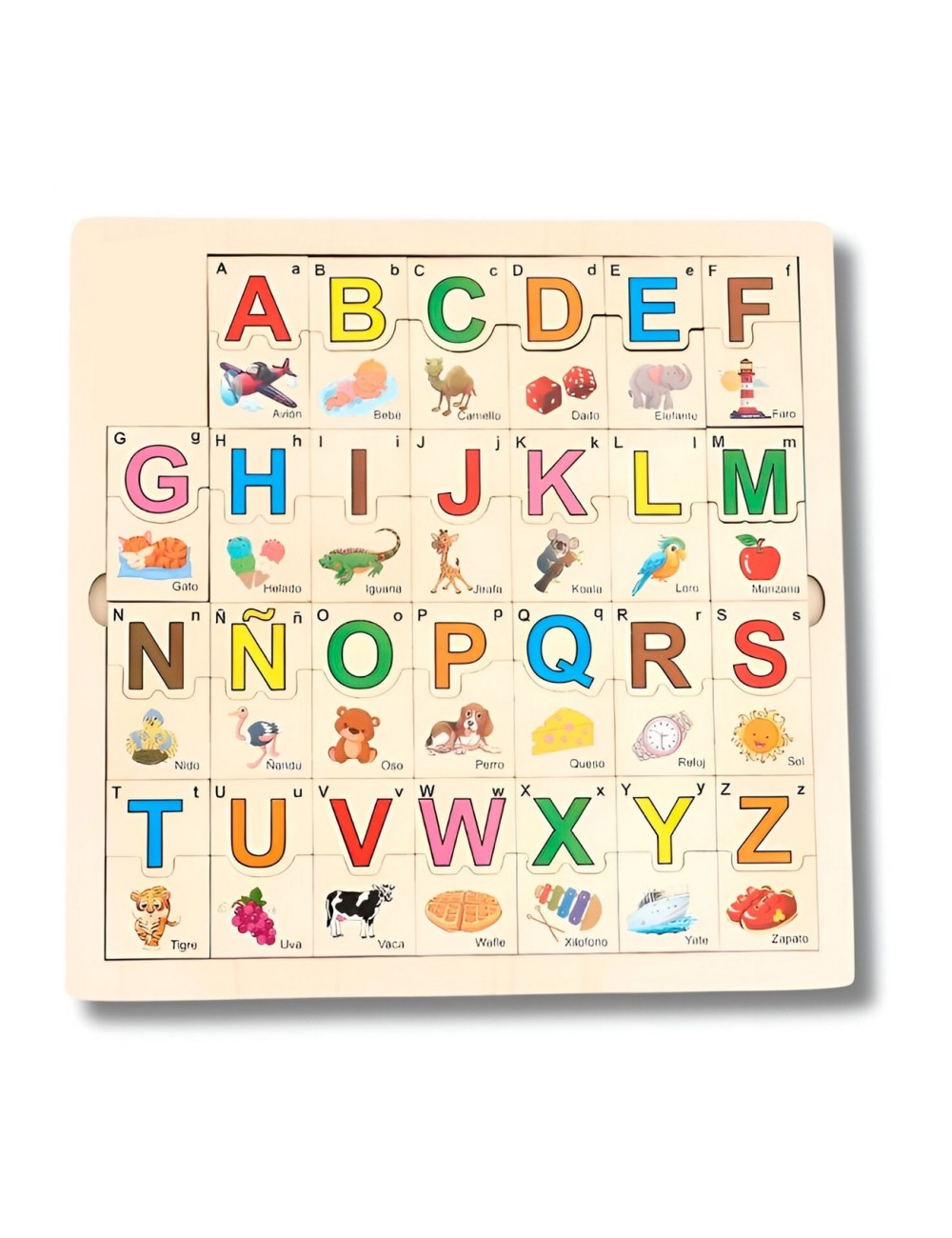 Rompecabezas Didáctico Juego Interactivo Abecedario Colores