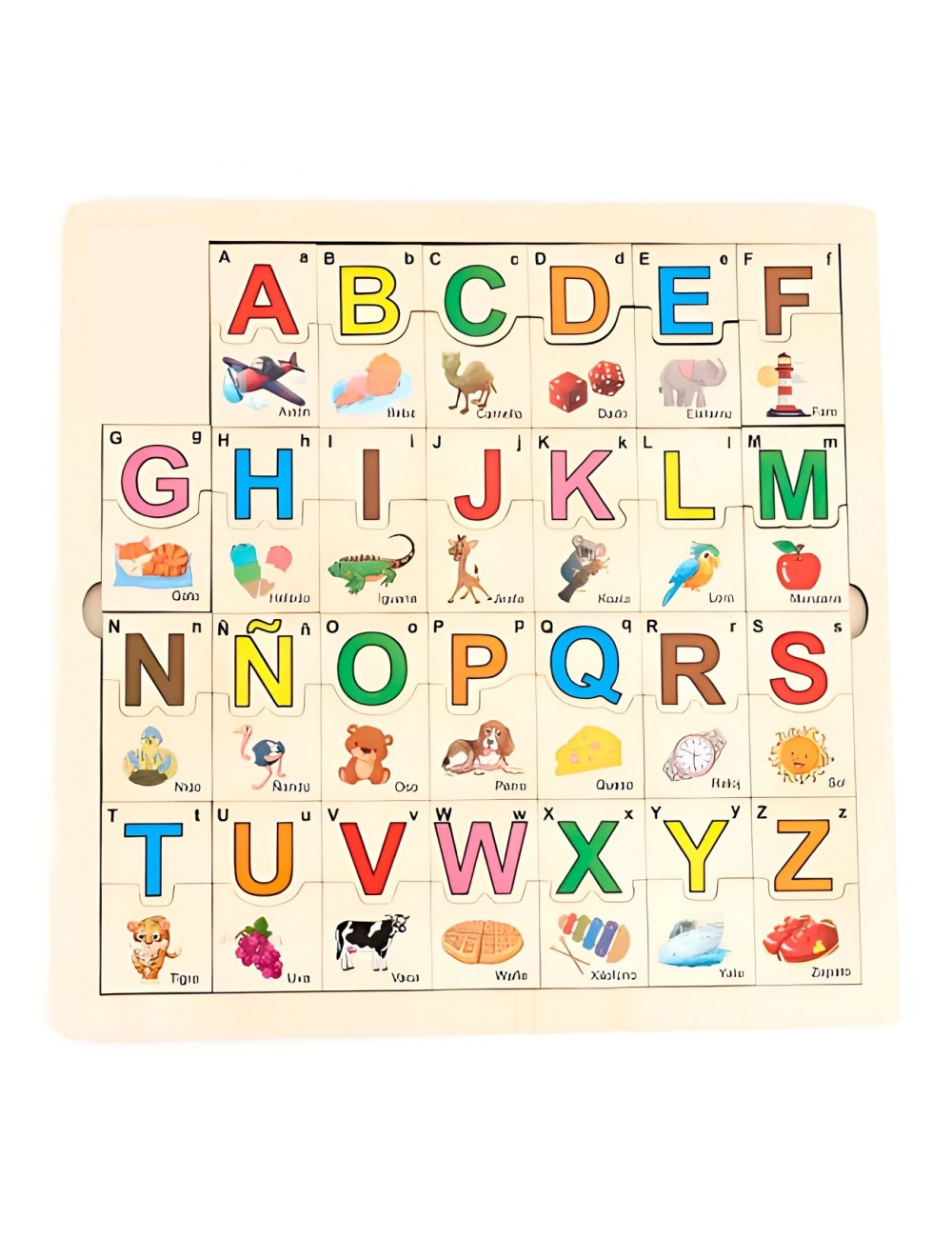 Rompecabezas Didáctico Juego Interactivo Abecedario Colores