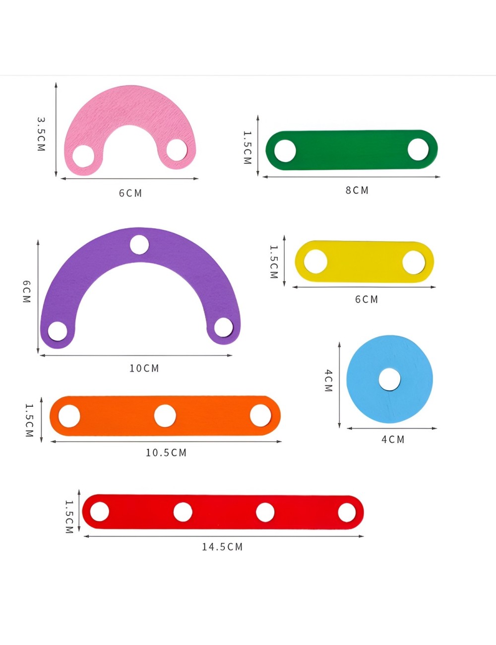 Tablero Geométrico Montessori De Madera Para Niños Figuras