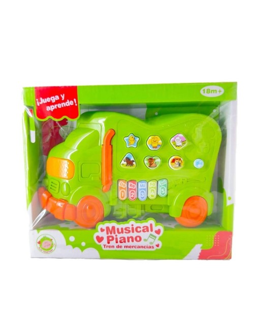 Piano Organeta Musical Tren Bebes Niños Juguete + Baterias
