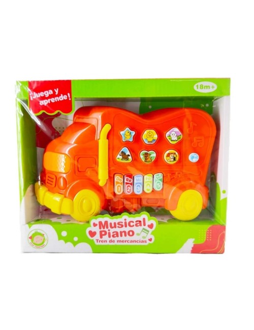 Piano Organeta Musical Tren Bebes Niños Juguete + Baterias
