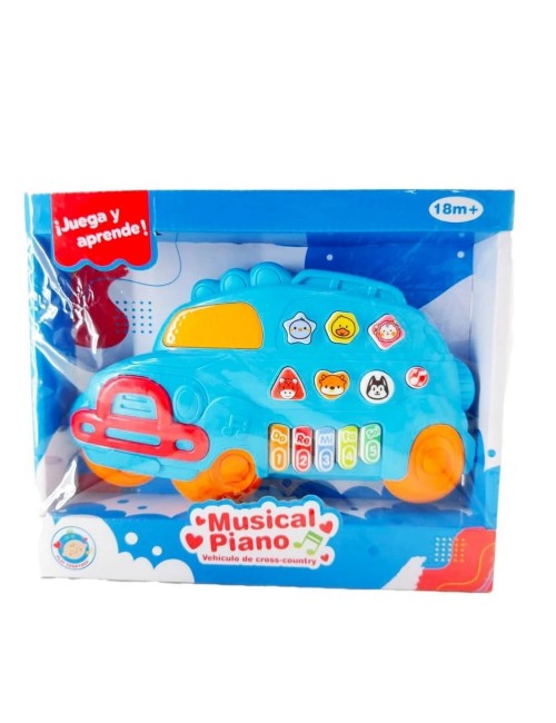 Piano Organeta Musical Carro Bebes Niños Juguete + Baterias