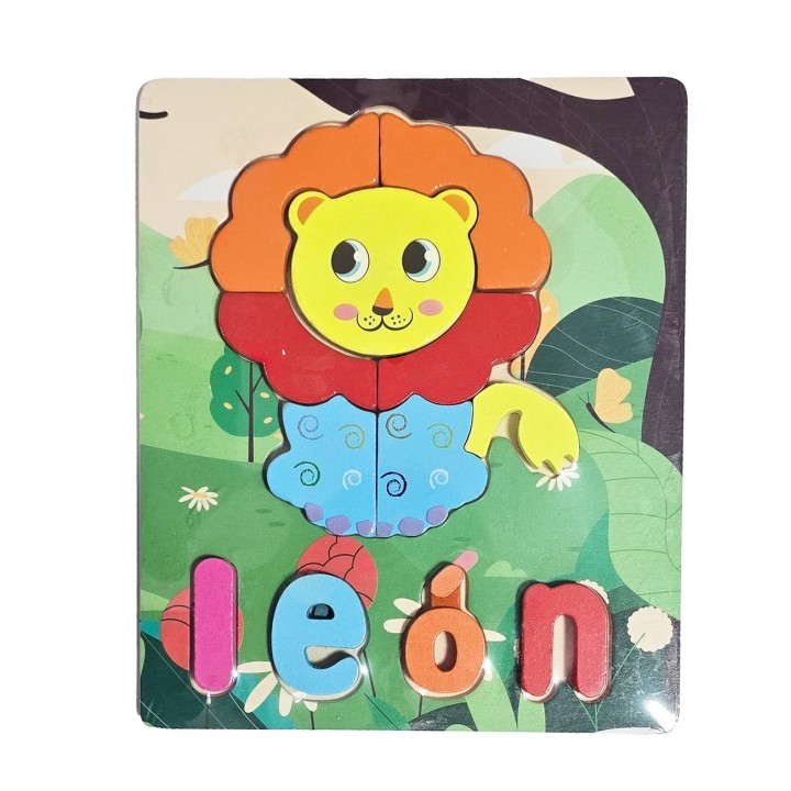 Rompecabezas Didáctico Multicolor Figura Tematico Niños