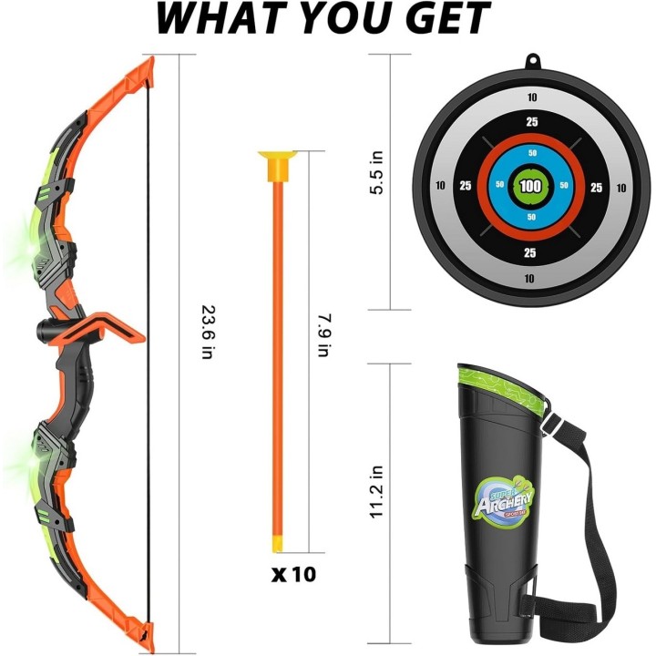 Juguete Arco Flechas Unisex Tiro Al Blanco Niños Punteria