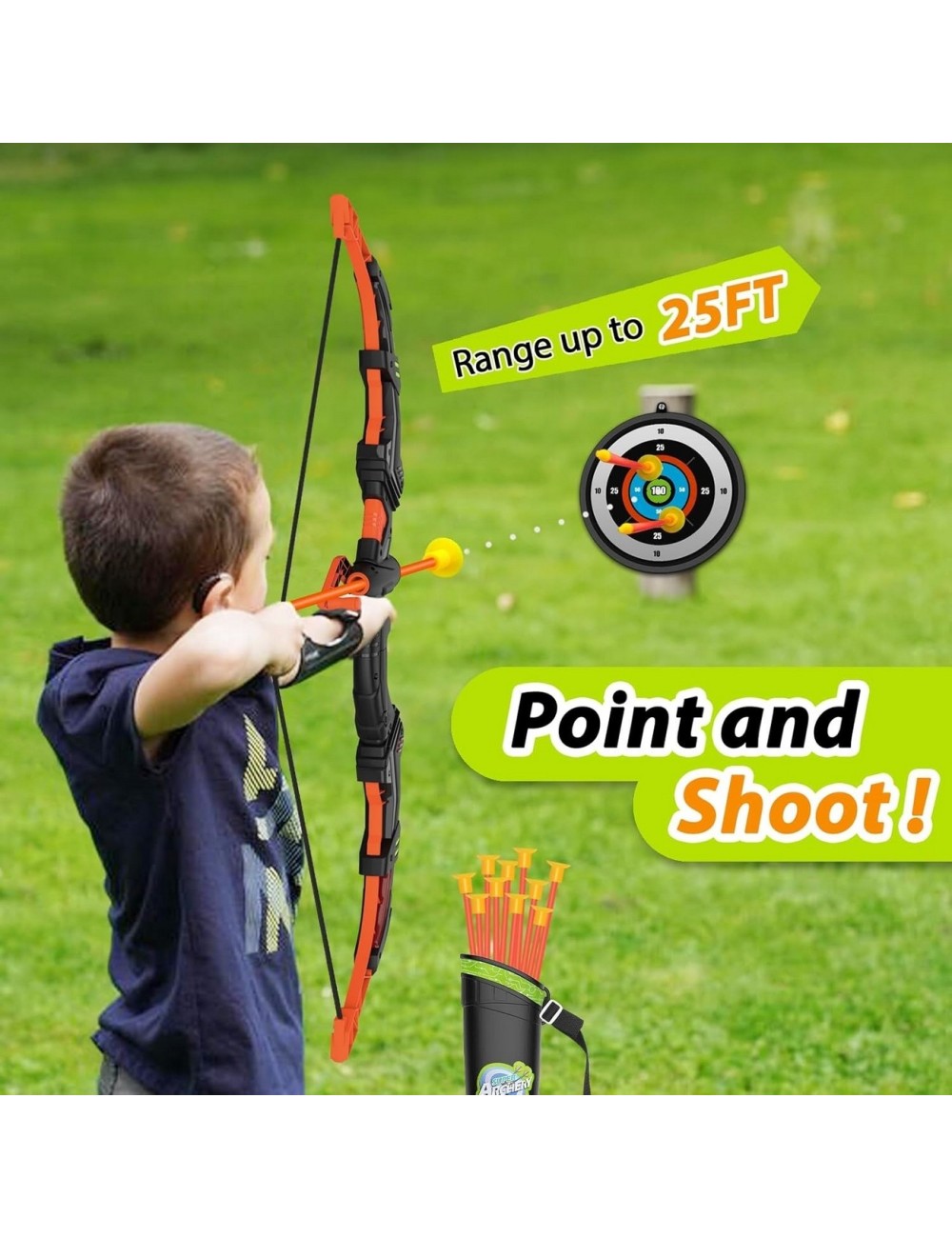 Juguete Arco Flechas Unisex Tiro Al Blanco Niños Punteria