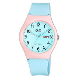 Reloj Q&q Qyq Deportivo Colores Pastel Impermeable + Estuche