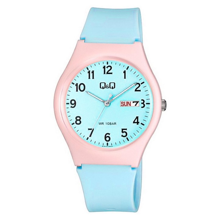Reloj Q&q Qyq Deportivo Colores Pastel Impermeable + Estuche