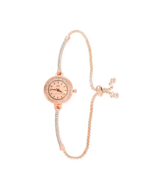 Reloj Q&q Qyq Murano Elegante Star Diamond Mujer +estuche