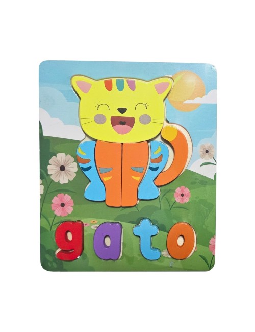 Rompecabezas Didáctico Multicolor Figura Tematico Niños