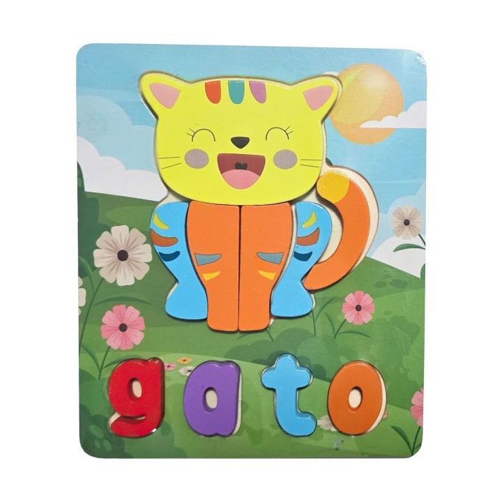 Rompecabezas Didáctico Multicolor Figura Tematico Niños