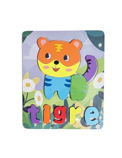 Rompecabezas Didáctico Multicolor Figura Tematico Niños