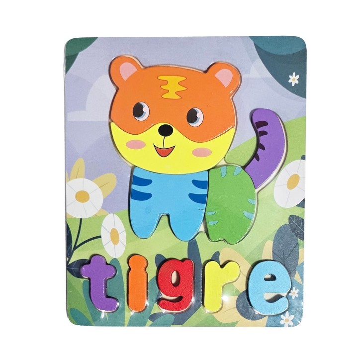 Rompecabezas Didáctico Multicolor Figura Tematico Niños