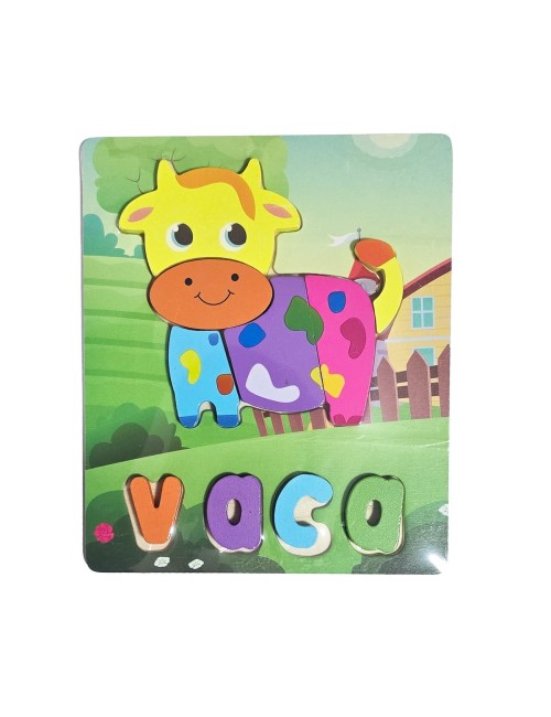 Rompecabezas Didáctico Multicolor Figura Tematico Niños