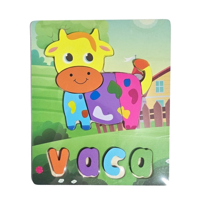 Rompecabezas Didáctico Multicolor Figura Tematico Niños