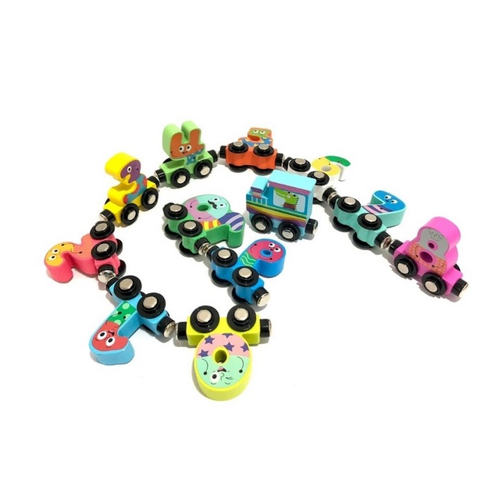 Tren Numeros En Madera Con Iman Niño Juguete Interactivo