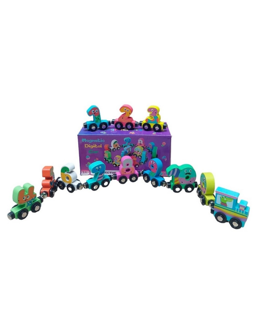 Tren Numeros En Madera Con Iman Niño Juguete Interactivo