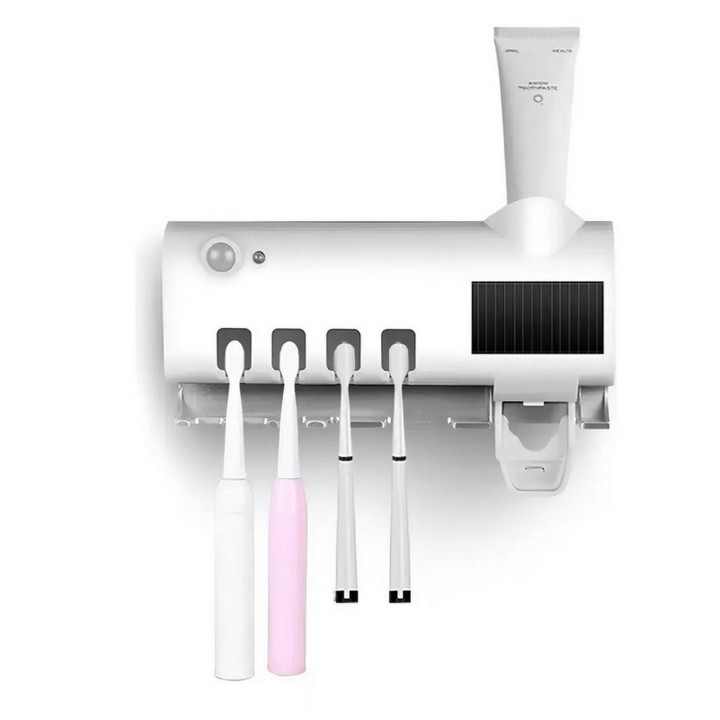 Dispensador Crema Dental+ Soporte Esterilizador De Cepillos