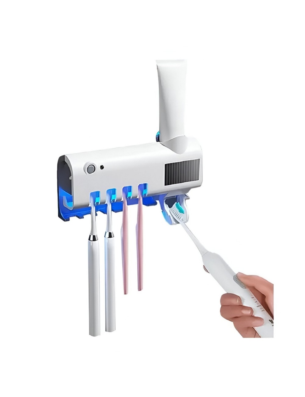 Dispensador Crema Dental+ Soporte Esterilizador De Cepillos