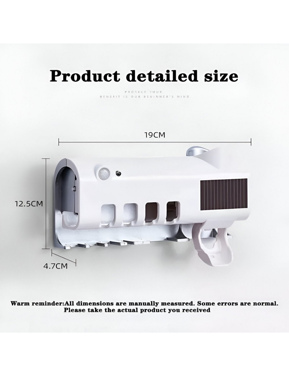 Dispensador Crema Dental+ Soporte Esterilizador De Cepillos