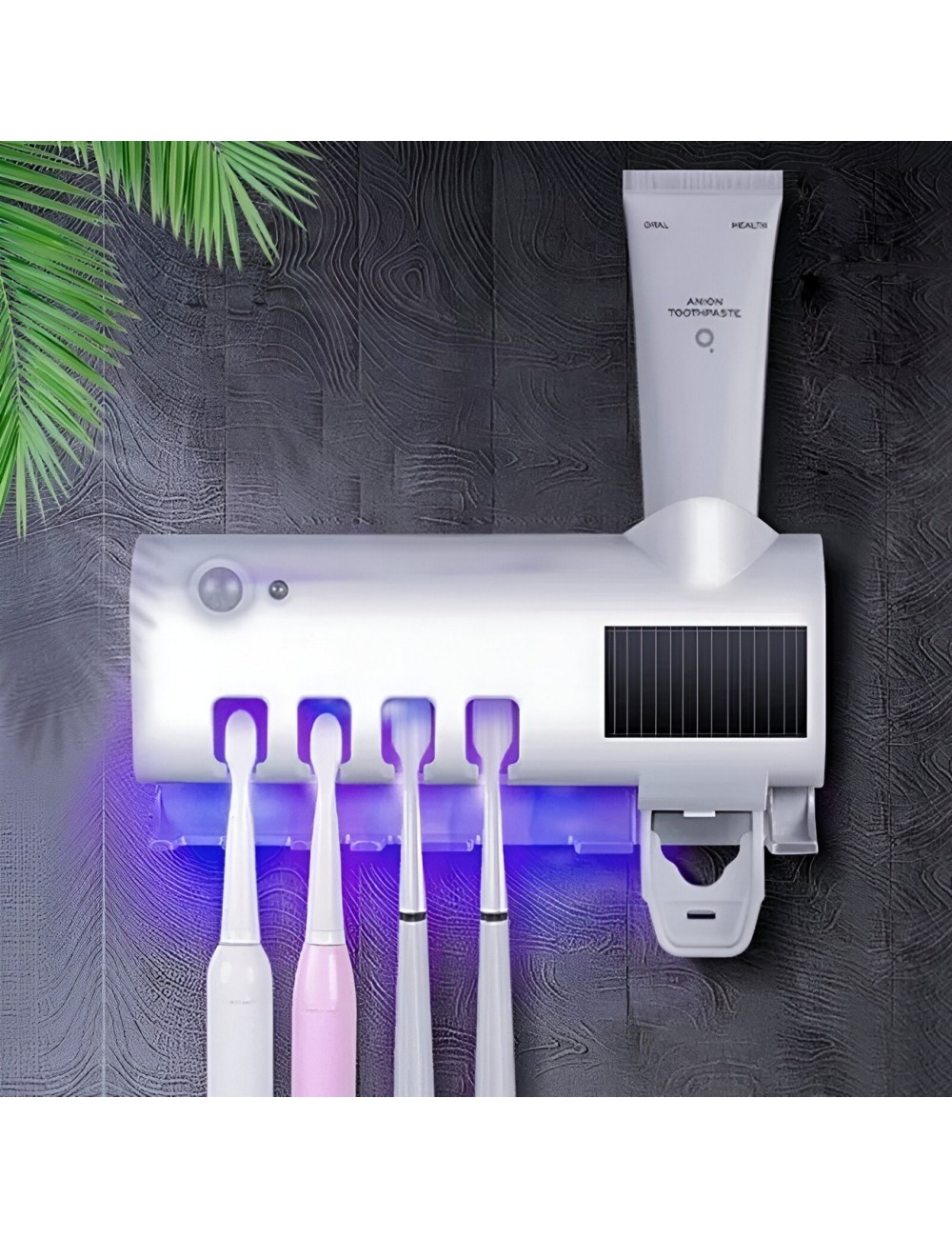 Dispensador Crema Dental+ Soporte Esterilizador De Cepillos