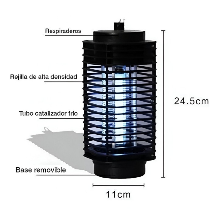 Lampara Mata Mosquito Uv Electrico Mata Moscas Insectos