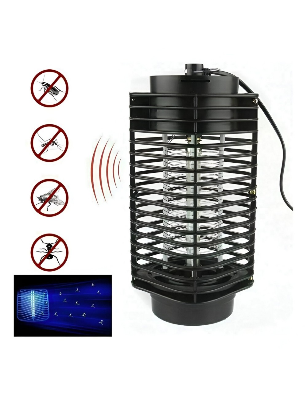 Lampara Mata Mosquito Uv Electrico Mata Moscas Insectos