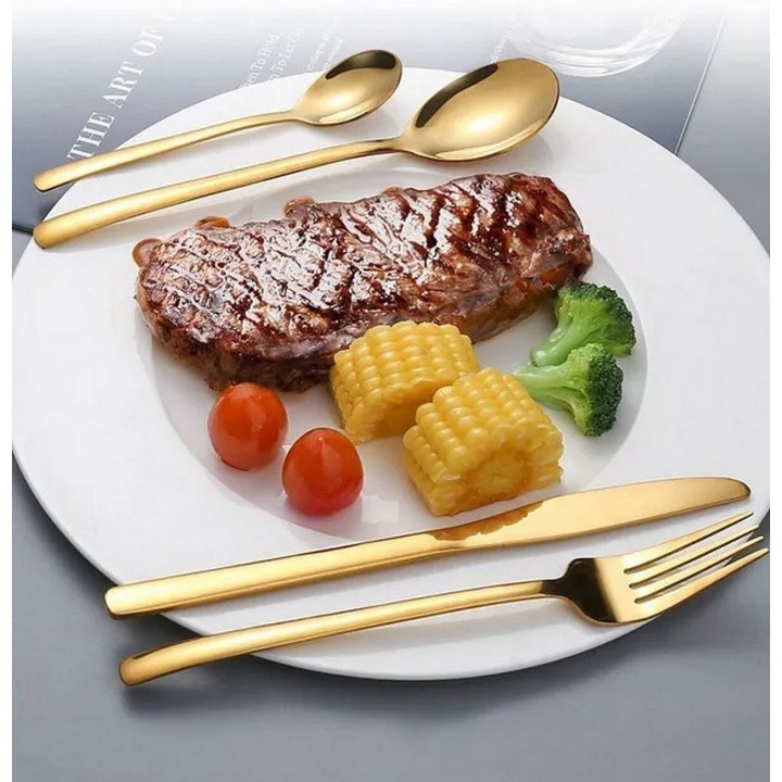 Juego De Cubiertos 24pcs Acero Inoxidable + Estuche Huevo