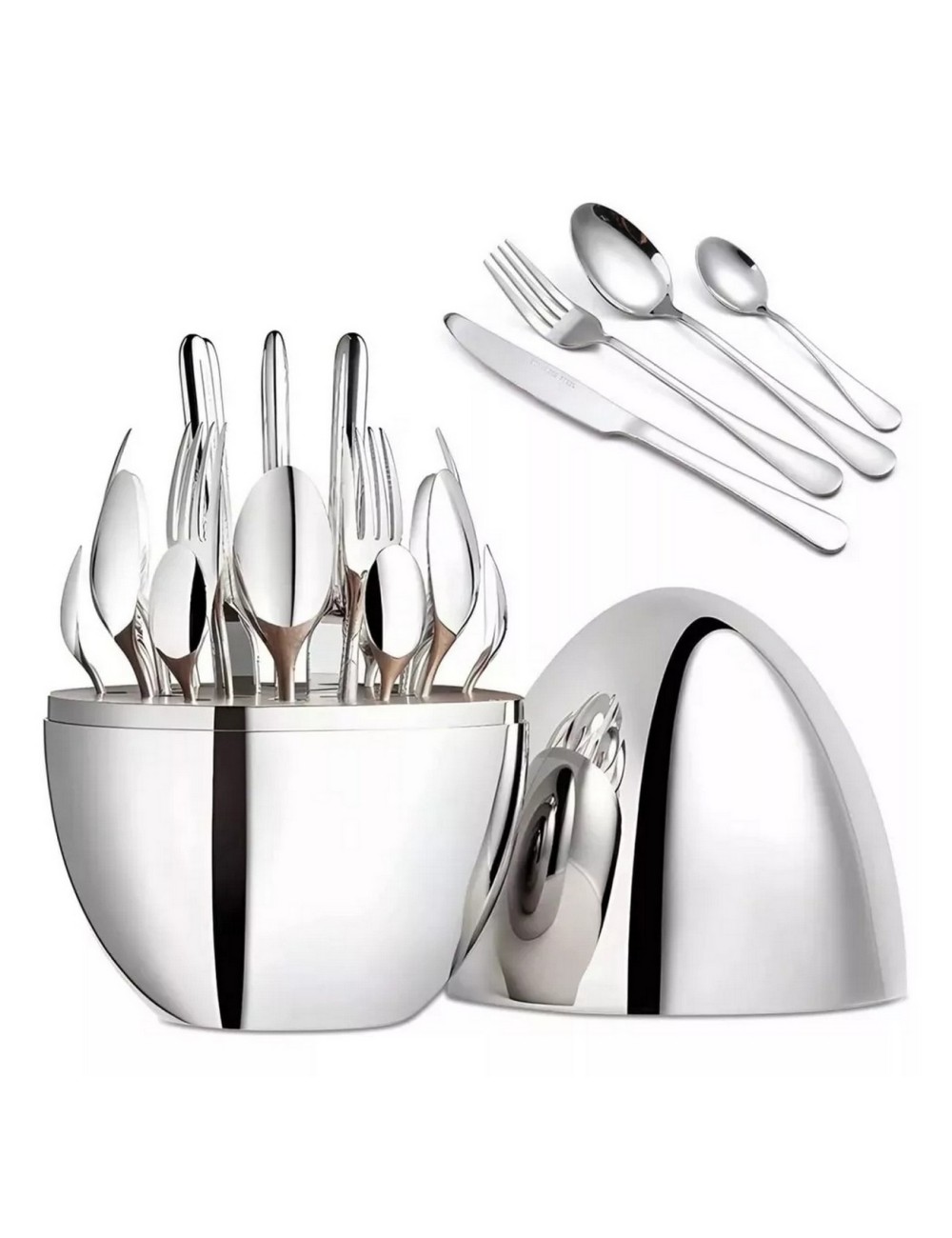 Juego De Cubiertos 24pcs Acero Inoxidable + Estuche Huevo