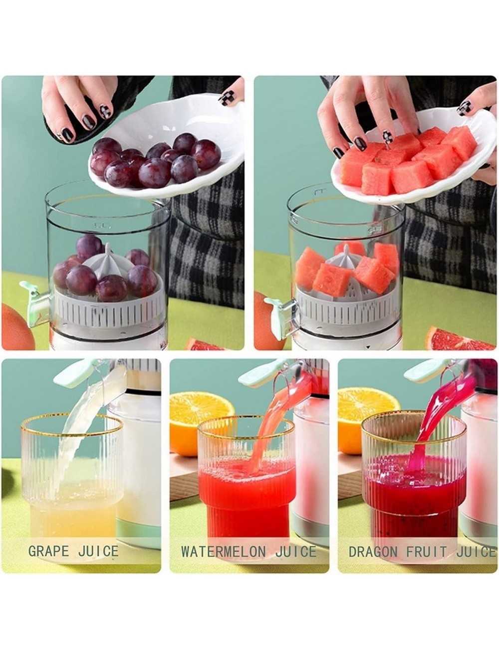 Exprimidor Extractor De Frutas Naranja Recargable Portatil