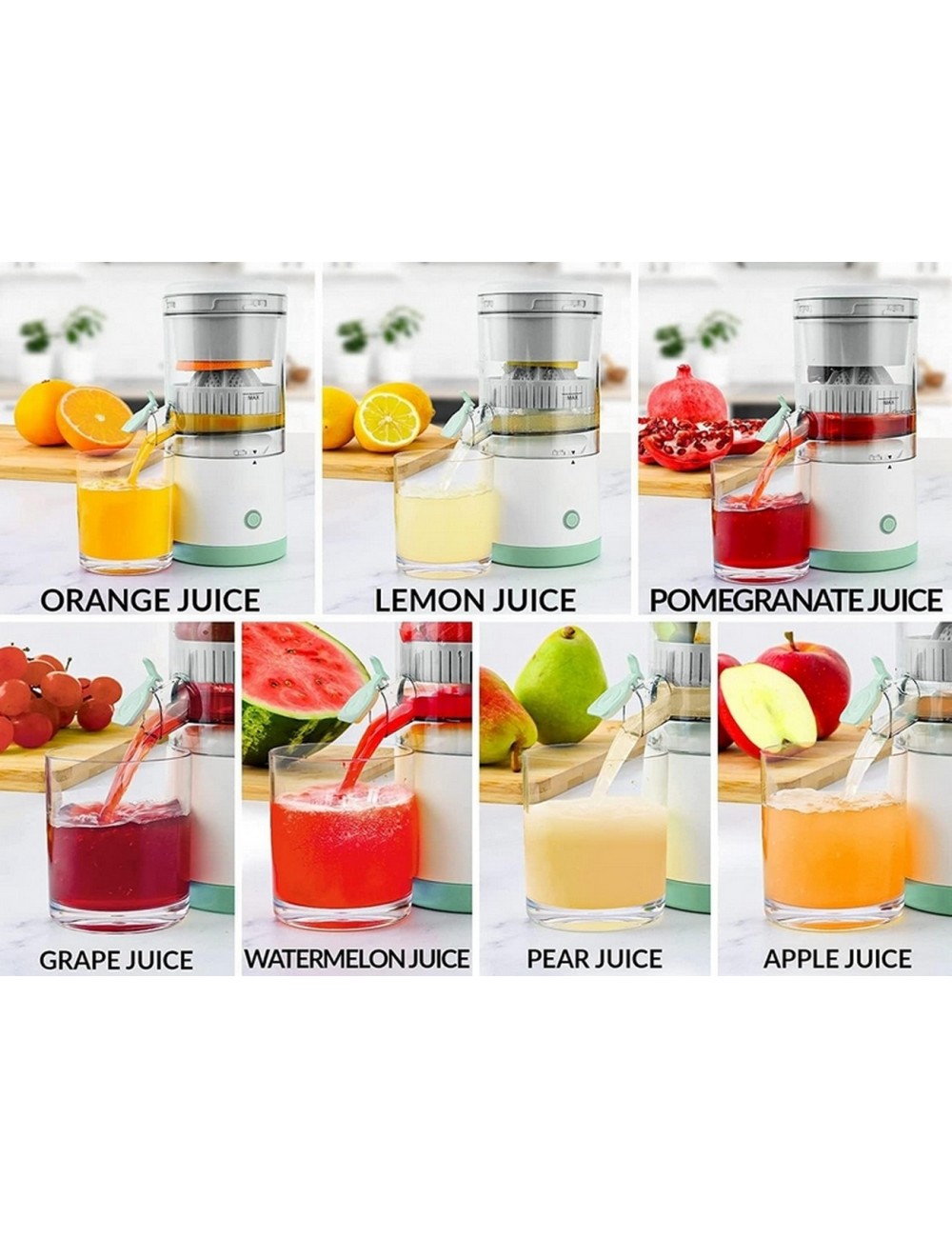 Exprimidor Extractor De Frutas Naranja Recargable Portatil