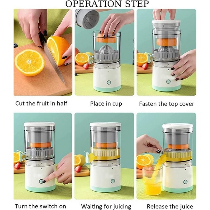Exprimidor Extractor De Frutas Naranja Recargable Portatil
