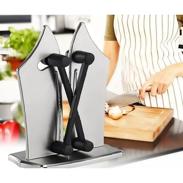 Afilador Cuchillos Manual Resorte Multiusos Portatil