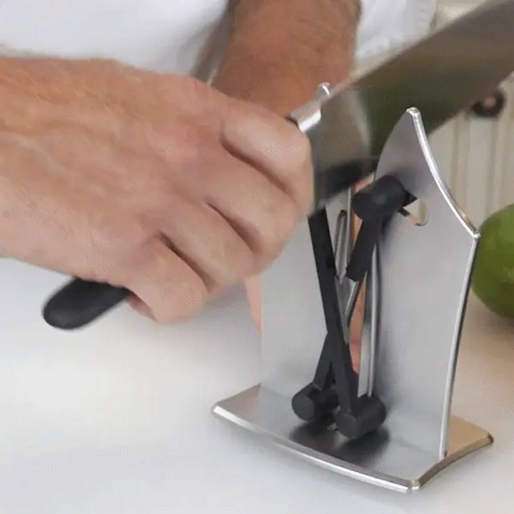 Afilador Cuchillos Manual Resorte Multiusos Portatil